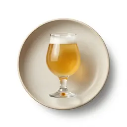 Craft beer in a tulip glass