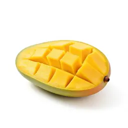 Mango sliced open