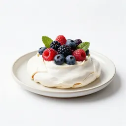 Pavlova with berries