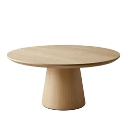 Round pedestal dining table