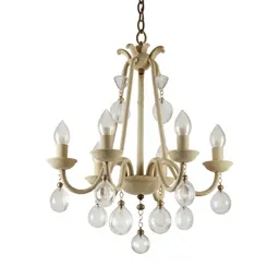 Chandelier with glass drops