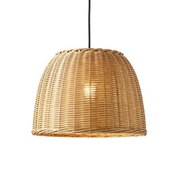 Rattan pendant shade