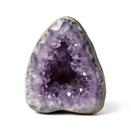 Amethyst geode half