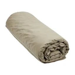 Sleeping bag rolled up