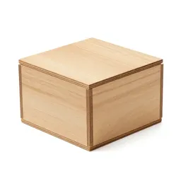Hinged wooden gift box
