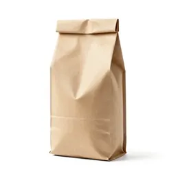 Kraft paper coffee bag with a valve