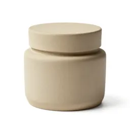 Ribbed cosmetics jar