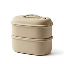 Stacked bento tiffin carrier