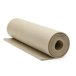 Yoga mat rolled up
