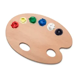 Artist palette with paint
