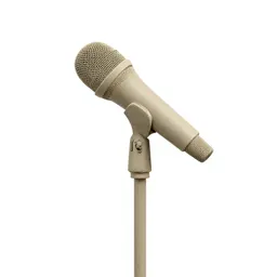 Boom microphone on a stand