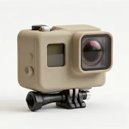 Action camera in a housing