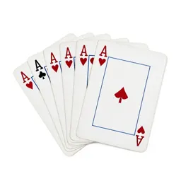 Deck of playing cards fanned out