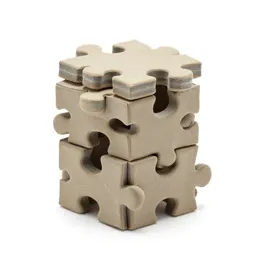 Jigsaw puzzle piece stack
