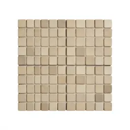 Mosaic floor tile section