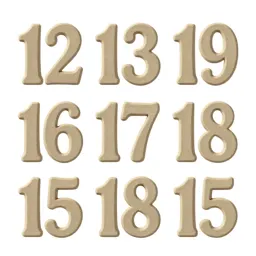 Set of house numbers