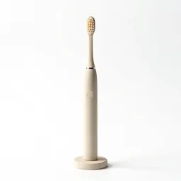 Electric toothbrush on a stand