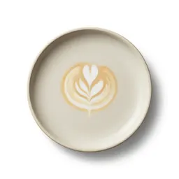 Flat white with latte art