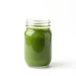Green smoothie in a jar