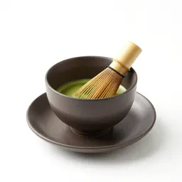 Matcha whisked in a chawan
