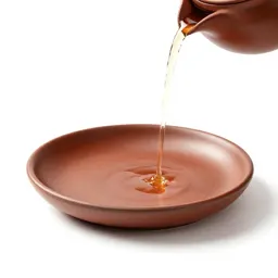 Mint tea poured from height