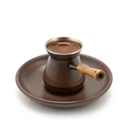Turkish coffee in a cezve