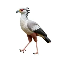 Secretary bird striding