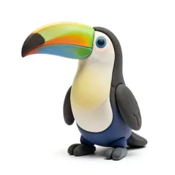 Toucan with an oversized bill