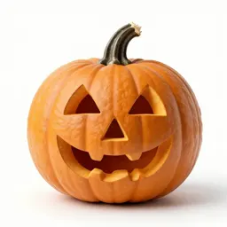 Carved pumpkin lantern