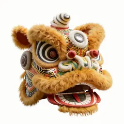 Lion dance head