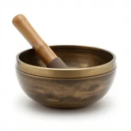 Singing bowl with a mallet