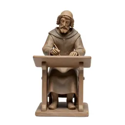 Mediaeval scribe at a lectern