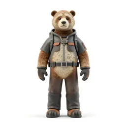 Antarctic explorer in furs