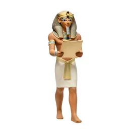 Egyptian scribe with a papyrus