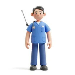Colony medic with a diagnostic wand
