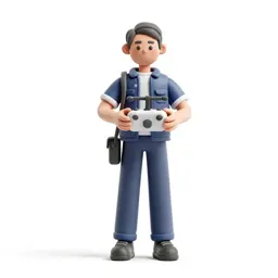 Drone wrangler with a control rig