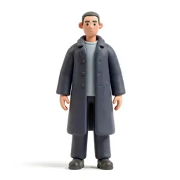 Street samurai in a long coat