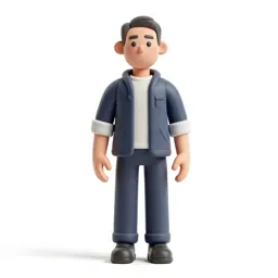 Synthetic companion with matte skin
