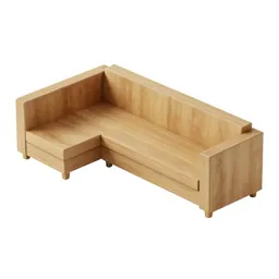 C-shaped sofa table