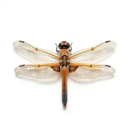 Dragonfly with veined wings