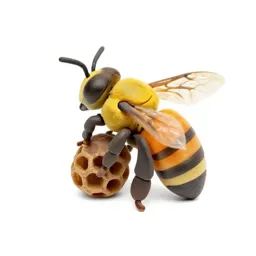 Honeybee on a comb