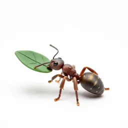 Leafcutter ant carrying a leaf
