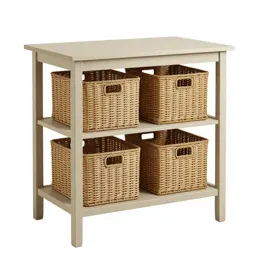 Changing table with baskets