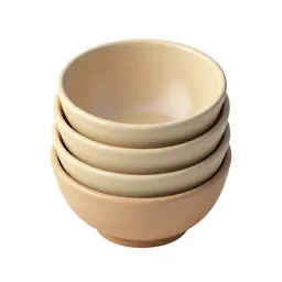 Stack of nesting mixing bowls