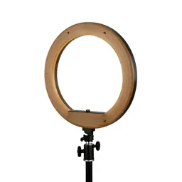 Ring light on a stand