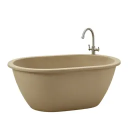 Bathing tub with a hose