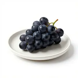 Bunch of black grapes