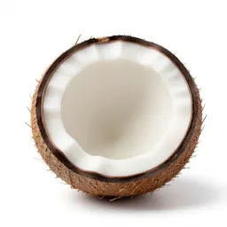 Coconut cracked open