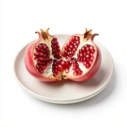 Pomegranate broken open