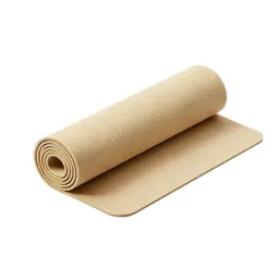 Yoga mat rolled up